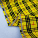 MacLeod Yellow Tartan Check Poly Viscose Fabric