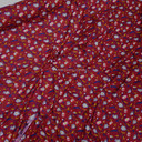 Party Floral Viscose Fabric, Wine