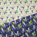 Toucan Birds Printed Polycotton Craft Fabric