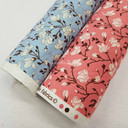 Flowers On Twigs Rose & Hubble Cotton Poplin Fabric