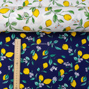 Yellow Lemons Rose & Hubble Cotton Poplin Fabric