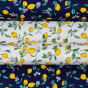 Yellow Lemons Rose & Hubble Cotton Poplin Fabric