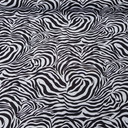 Zebra Skin Print Rose & Hubble Cotton Poplin Fabric, Black/White