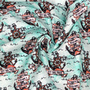 Sailing Anchors Digital Cotton Craft Fabric 140cm Wide, Green