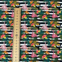 Tropical Flamingo Birds Digital Cotton Craft Fabric, 140cm Wide