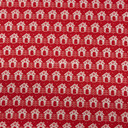 XMAS Houses Christmas Polycotton Fabric, Red