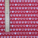 NOEL Hearts Bunting Christmas Polycotton Fabric, Red