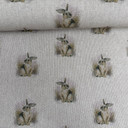 Digital Print Cotton Animal Linen Canvas Fabric, Rabbits