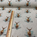 Wholesale Uk fabrics Digital Cotton Animal Linen Fabric, Stags
