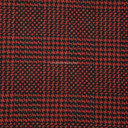 Wool Mix Dress Fabric - Prince Of Wales Red & Black Check