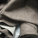 Plain Tweed Weave Wool Blend Fabric,  Brown