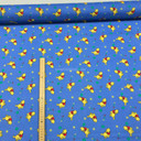 Pooh Bear Polycotton Craft Fabric, Blue