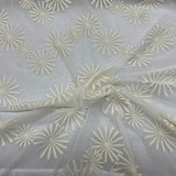 Embroidery Starbuzz Net Lace Fabric, Cream