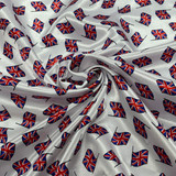 Union Jack Flags Satin Fabric - Great Britain, GB Queens Jubilee Union Flag Union Jack Patriotic, British Material Fabric Crafts Sewing
