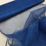 Metallic Glitter Fish Net Fabric, Royal Blue
