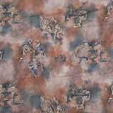 Wijers Van Heek Abstract Vintage Cotton Fabric, Peach