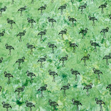 Wholesale Fabrics, Flamingo Tie Dye Batik Cotton Poplin Fabric, Green