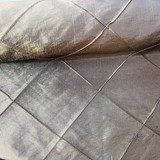 Prestige Fabric importer and wholesaler taffeta fabrics. Diamonds quilted patchwork taffeta fabric, brown two tone