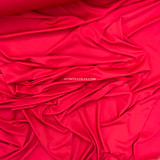 Plain Polyester Jersey Dress Fabric, Red