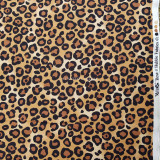 10m Leopard Spots Rose & Hubble Cotton Poplin Fabric, Beige