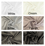 Plain Voile Draping Dress Fabric 300cm Wide, White