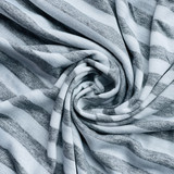 1cm Striped Spandex Jersey Dress Fabric, Grey/White