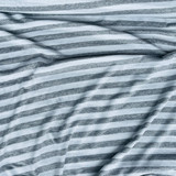 1cm Striped Spandex Jersey Dress Fabric, Grey/White