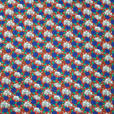 Halloween Skulls Blue Roses Poly Cotton Fabric  Day Of The Dead Cape Fabric