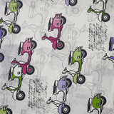 Scooters Vespas Craft Cotton Fabric, 140cm Wide