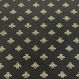 Metallic Gold Bee's Cotton Curtain Upholstery Fabric