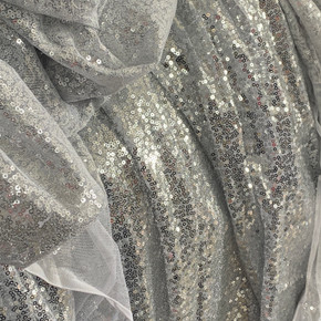 Heavy Bling Sequins Fabric 3mm Craft Bridal Dress Glitter Tablecloth Material