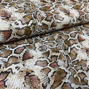 Snake Skin Print Digital Cotton Craft Fabric, 140cm Wide