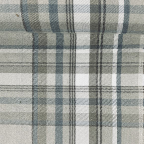 Balmoral Checks Wool Effect Tartan Upholstery Curtain Fabric Cushions,  Beige