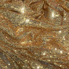 Bling Sequins On Net Dress Draping Fabric, Yellow Gold Champagne Bling Sequins On Net Dress Draping Fabric, Yellow Gold Champagne