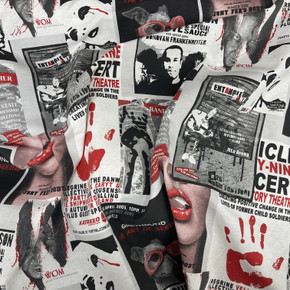 Cinema Movie Covers Sci-fi / Horror Digital Print Cotton Curtain Cushion Fabric 54"