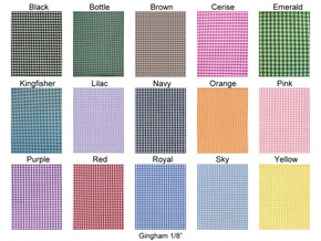 Gingham 1" Check Polycotton Dress Quilting Fabric 45" Wide Gingham 1" Check Polycotton Dress Quilting Fabric 45" Wide