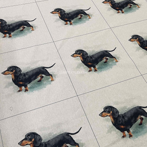Cushion Picture Panel, Dachshund Dogs