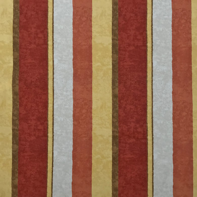 Chicago Striped Colourful  Vintage Cotton Fabric, Spice