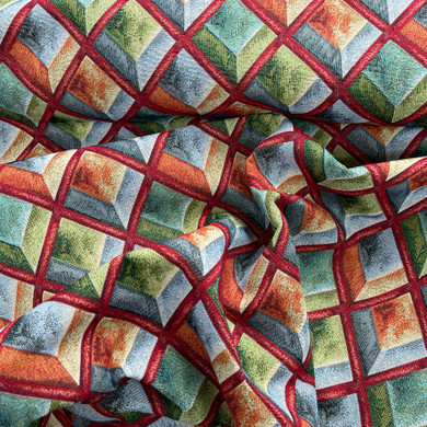 Designer Kahlo Diamonds Tapestry Upholstery Fabric