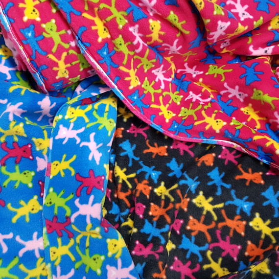 Teddies Printed Antipil Polar Fleece Fabric