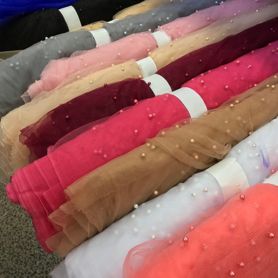 Pearl Tutu Net Dress Fabric Pearl Tutu Net Dress Fabric