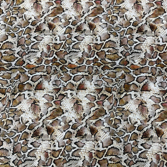 Snake Skin Print Digital Cotton Craft Fabric, 140cm Wide