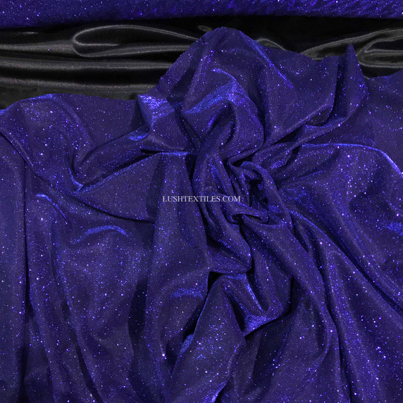 UK wholesaler supplier of Moonlight Glitter Sparkling Jersey lycra Dress Fabrics