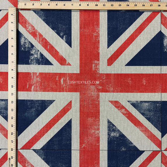 Large Union Jack Flag Cushions- Great Britain, GB Queens Jubilee Union Flag Union Jack Patriotic, British Material Fabric Crafts Sewing