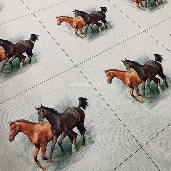 Cushion Picture Panel, Horses