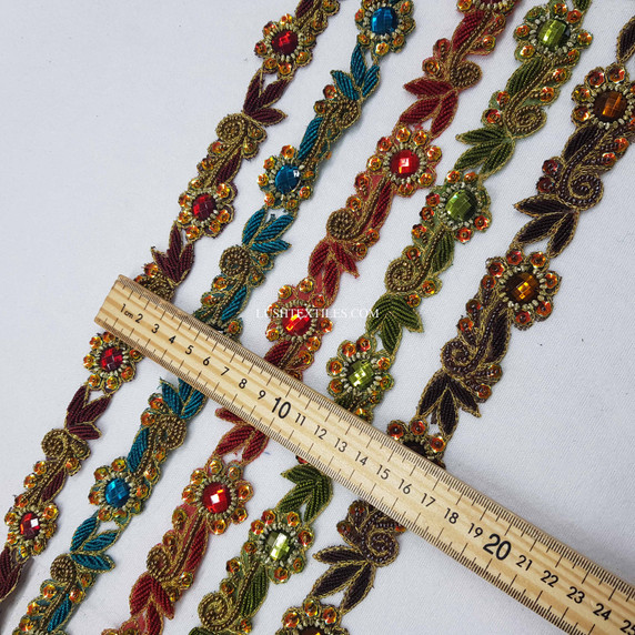 Diamond Sequin Trimmings Dress Appliqué Haberdashery  - Per Yard