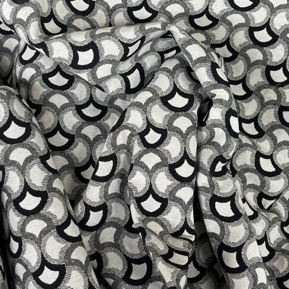 Little Carnival Tapestry Upholstery Fabric, Black/White