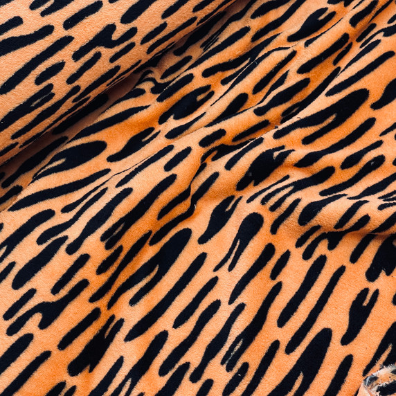 Tiger Print Polar Fleece Dress Fabric By The Metre at Prestige Fashion, The Fabric Specialists