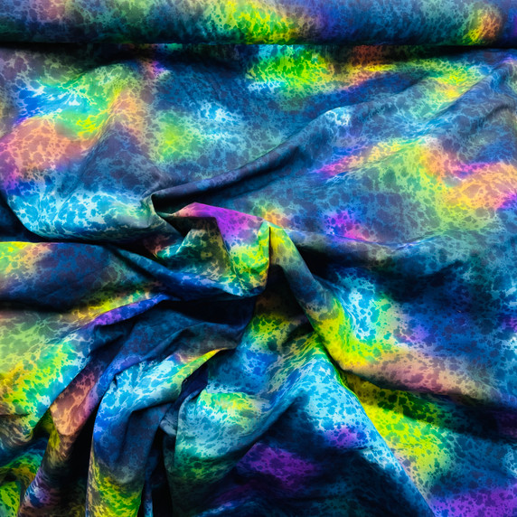 100% Cotton Tie Dye Batik Fabric, Nebula