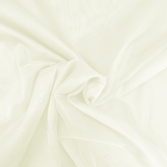 Plain Voile Draping Dress Fabric 300cm Wide, Cream